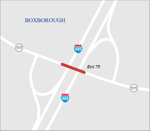 Boxborough: Bridge Replacement, B-18-002, Route 111 over Interstate 495 